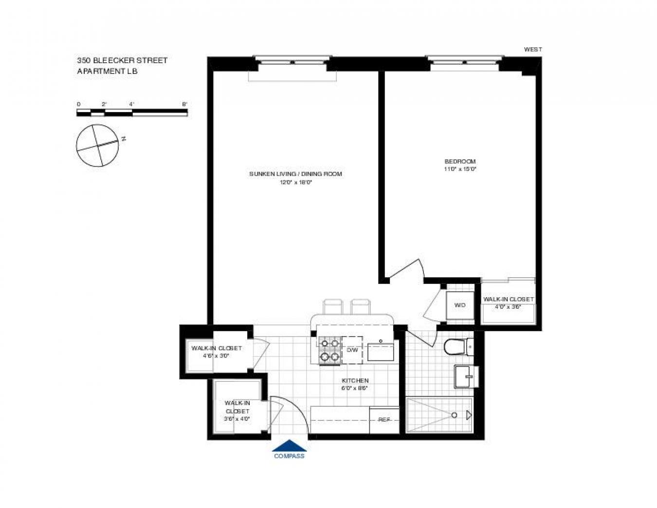 350 Bleecker Street, New York, NY, 10014, United States, 1 Bedroom Bedrooms, ,1 BathroomBathrooms,Residential,For Sale,350 Bleecker Street,1335307