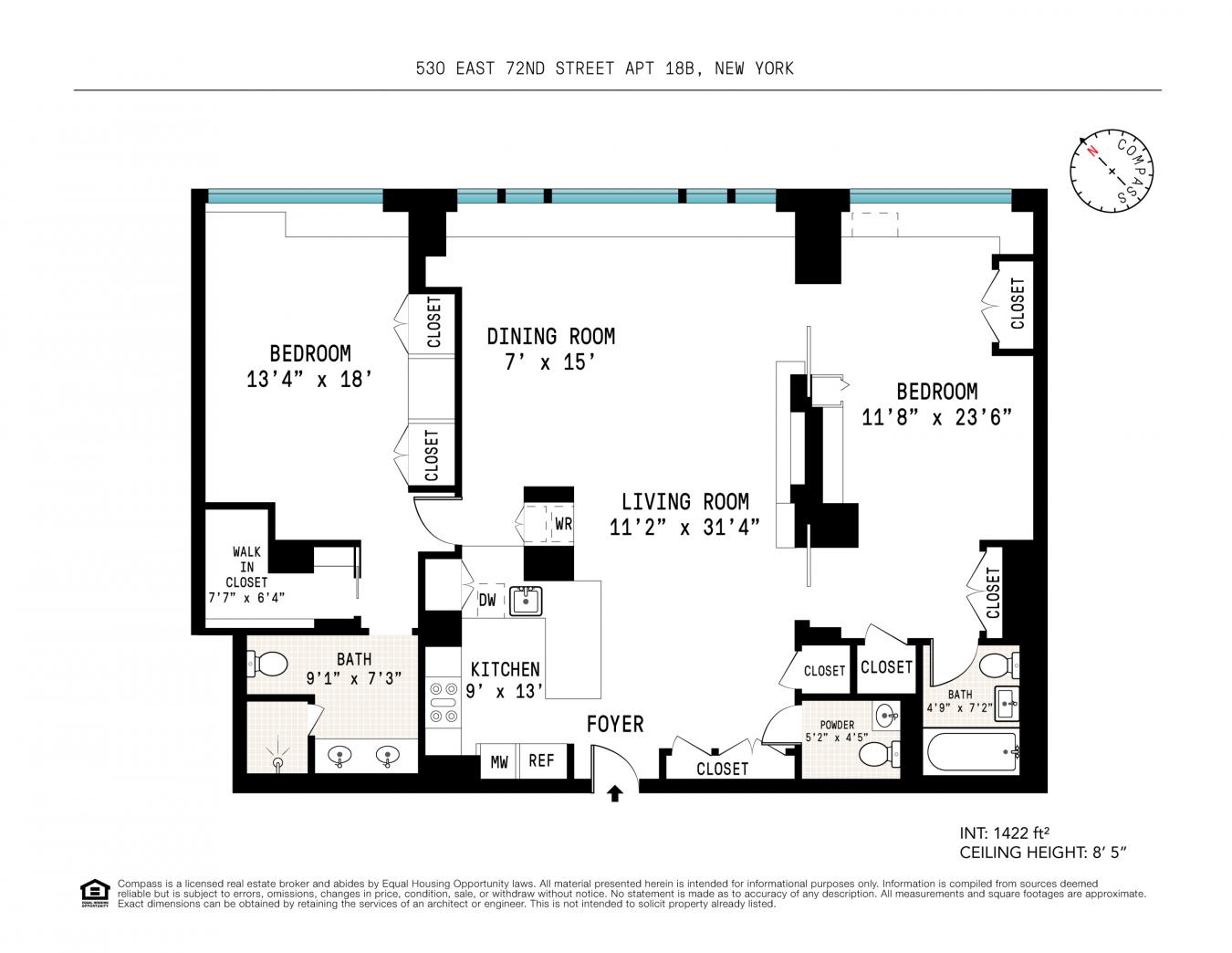 530 East 72nd Street, Manhattan, NY, 10021, United States, 2 Bedrooms Bedrooms, ,2 BathroomsBathrooms,Residential,For Sale,530 East 72nd Street,794986