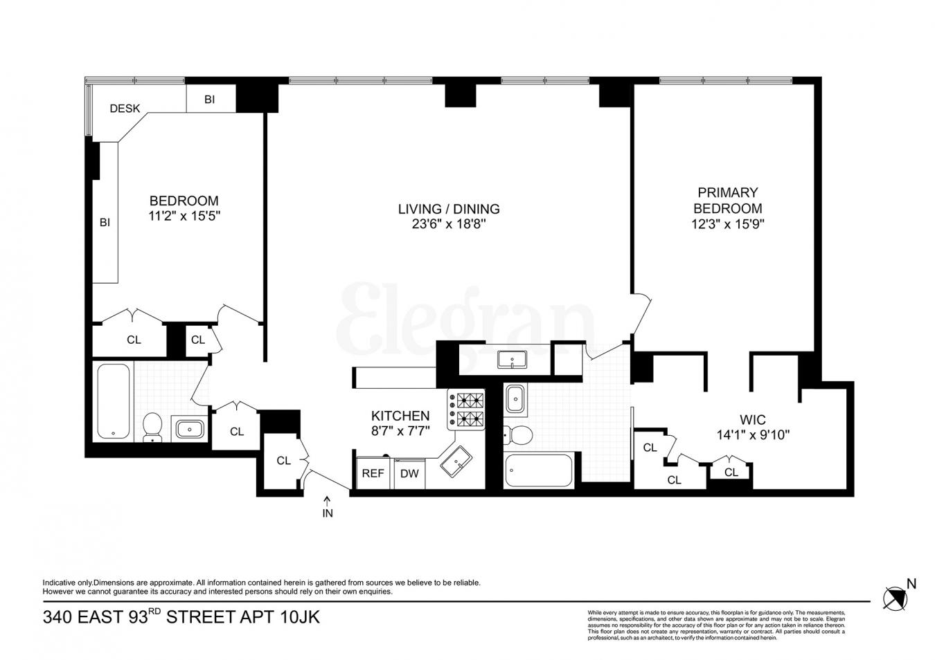 New York, New York, 10128, United States, 2 Bedrooms Bedrooms, ,2 BathroomsBathrooms,Residential,For Sale,1839648