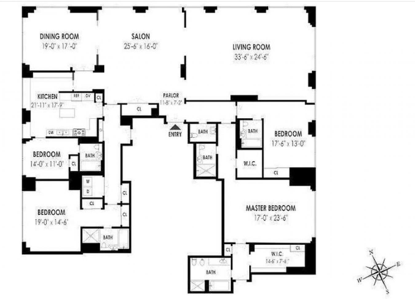 New York, New York, 10017, United States, 4 Bedrooms Bedrooms, ,5 BathroomsBathrooms,Residential,For Sale,1969957