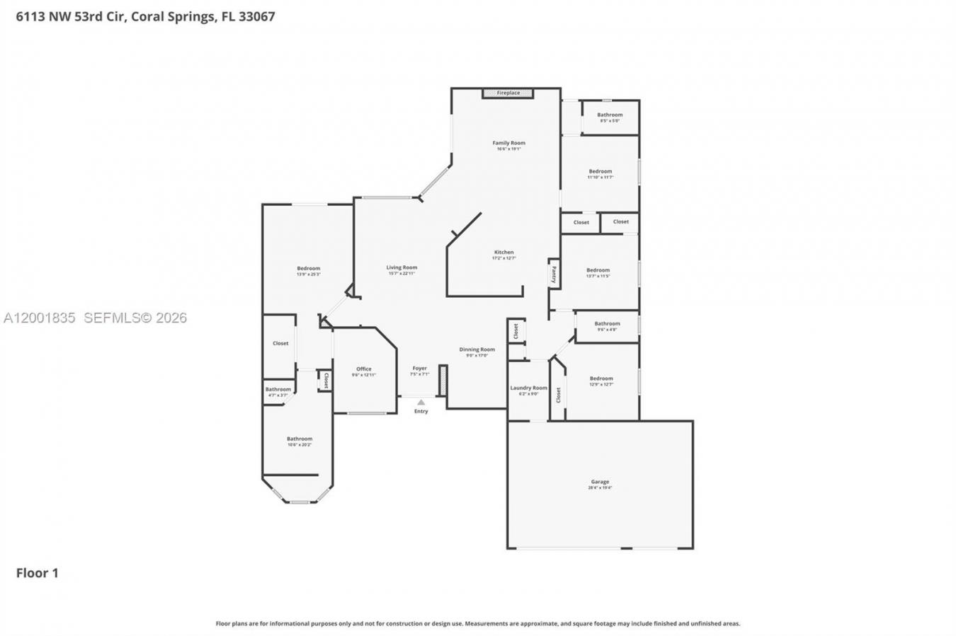 Coral Springs, Broward County, 33067, United States, 4 Bedrooms Bedrooms, ,3 BathroomsBathrooms,Residential,For Sale,2044470