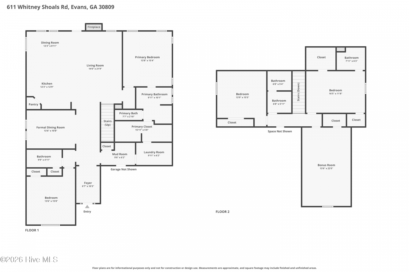 Evans, Columbia, 30809, United States, 5 Bedrooms Bedrooms, ,4 BathroomsBathrooms,Residential,For Sale,2049557