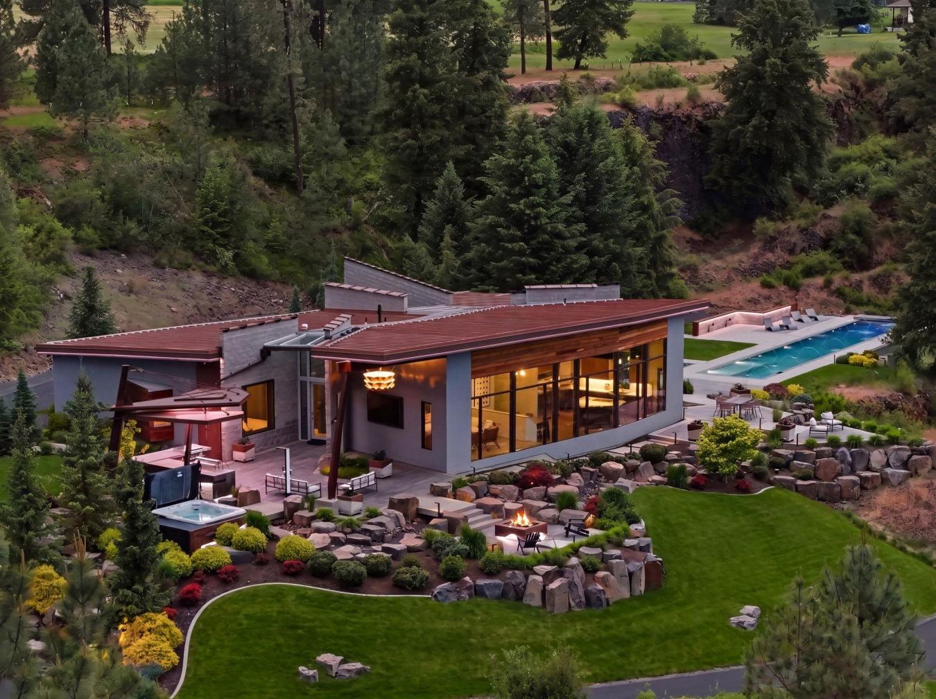 The Canyon House is a private world unto itself. Forty-six acres of Pa – image 1