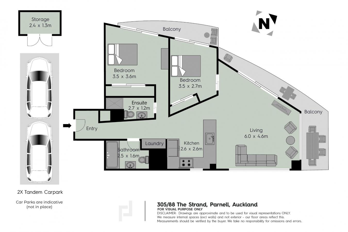 305/88 The Strand, Auckland, 1010, New Zealand, 2 Bedrooms Bedrooms, ,2 BathroomsBathrooms,Residential,For Sale,305/88 The Strand,228476