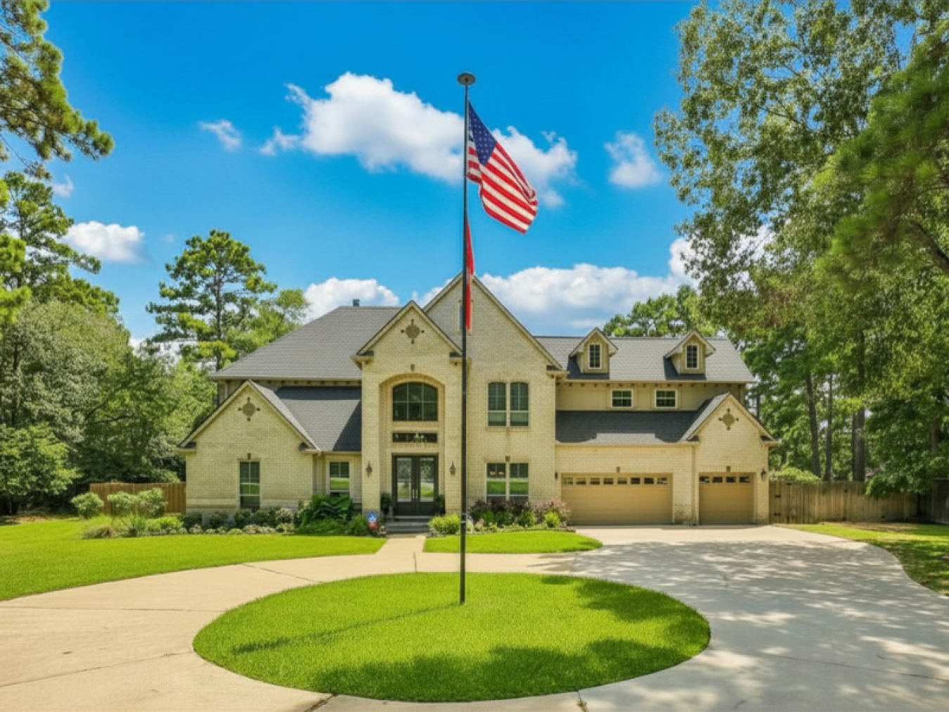 Situated on a secluded, beautifully wooded one-acre estate within the – image 1