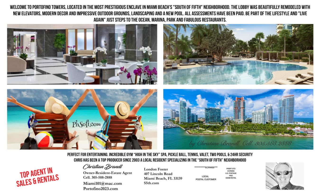 300 S Pointe Drive, Miami Beach, FL, 33139, United States, 2 Bedrooms Bedrooms, ,3 BathroomsBathrooms,Residential,For Sale,300 S Pointe Drive,1220568